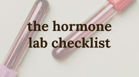 The Hormone Lab Checklist - Fertility Restored